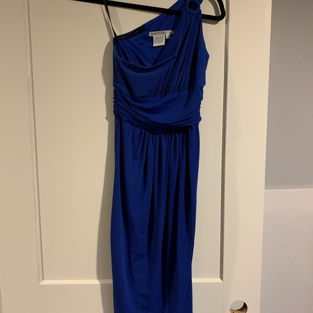 One shoulder midi dress